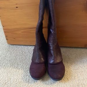 Donald Pliner Burgundy Devi Western Boots - sz 7.5